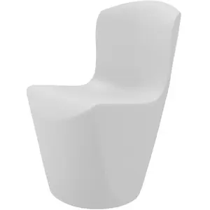 SLIDE set de 2 chaises ZOE (Blanc - Polyéthylène) pas cher
