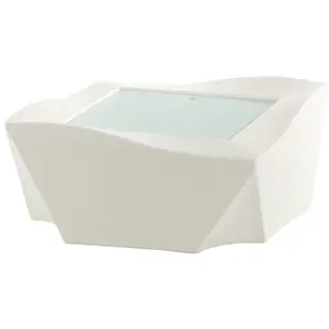 Slide Table Basse Lumineuse Pour Extérieur Kami Ni (Blanc - Polyéthylè...