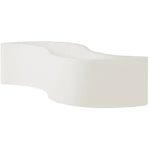 Slide Vase Wave Pot (Blanc Lait - Polyéthylène)