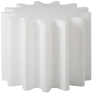 SLIDE table basse / tabouret GEAR (Blanc lait - Polyéthylène) pas cher