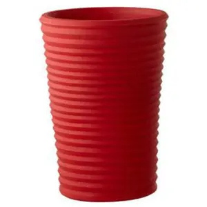 Slide Vase S-Pot (Rouge H 65 - Polyéthylène)
