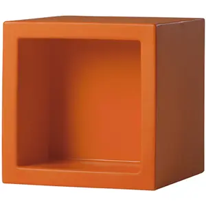 SLIDE élément modulaire OPEN CUBE 43 cm (Orange - Polyéthylène)Vendu parmyareadesign