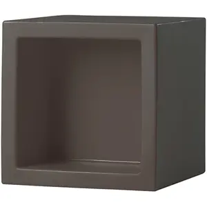 SLIDE élément modulaire OPEN CUBE 43 cm (Chocolat / Gris - Polyéthylèn...Vendu parmyareadesign