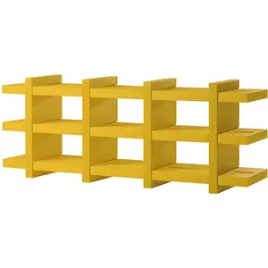 SLIDE bibliothèque BOOKY 4 (Jaune - Polyéthylène)Vendu parmyareadesign