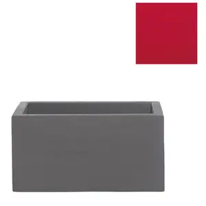 Slide Vase Quadra Ii 90 Cm (Rouge - Polyéthylène)