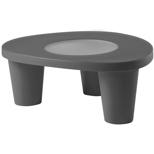 Slide Table Basse Low Lita Table (Gris - Polyéthylène / Verre)Vendu parmyareadesign