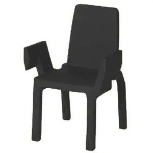 Slide Chaise Doublix (Noir - Polyéthylène) pas cher