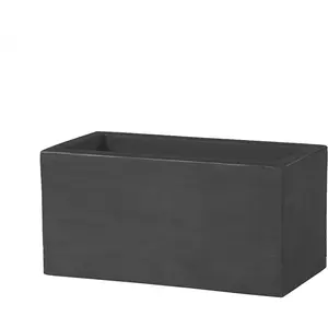 Slide Vase Quadra Ii 90 Cm (Gris Éléphant - Polyéthylène)