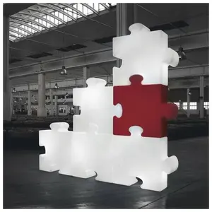 Slide Élément Lumineux Puzzle (Blanc - Polyéthylène) pas cher