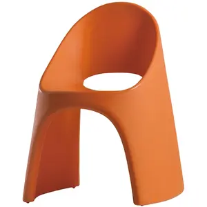 SLIDE set de 2 chaises AMELIE (Orange - Polyéthylène) pas cher