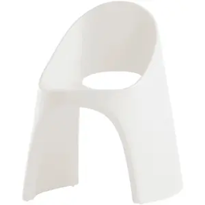 SLIDE set de 2 chaises AMELIE (Blanc - Polyéthylène) pas cher