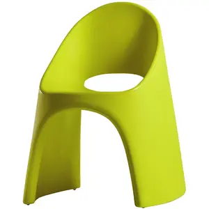 SLIDE set de 2 chaises AMELIE (Citron vert - Polyéthylène) pas cher