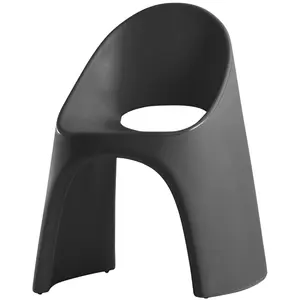 SLIDE set de 2 chaises AMELIE (Noir - Polyéthylène) pas cher