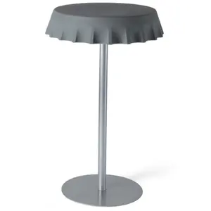 SLIDE table haute FIZZZ H 110 cm (Gris - Polyéthylène et métal)Vendu parmyareadesign