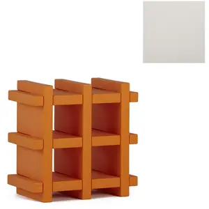 SLIDE bibliothèque MINI BOOKY (Blanc lait - Polyéthylène)Vendu parmyareadesign