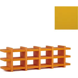 SLIDE bibliothèque BOOKY 5 (Jaune - Polyéthylène)Vendu parmyareadesign