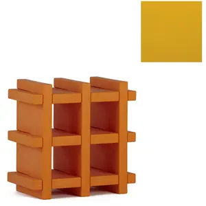 SLIDE bibliothèque MINI BOOKY (Jaune - Polyéthylène) pas cher