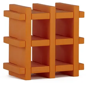SLIDE bibliothèque MINI BOOKY (Orange - Polyéthylène)Vendu parmyareadesign