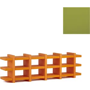 SLIDE bibliothèque BOOKY 5 (Citron vert - Polyéthylène)Vendu parmyareadesign