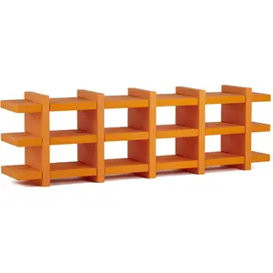 SLIDE bibliothèque BOOKY 5 (Orange - Polyéthylène)Vendu parmyareadesign