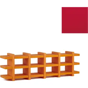SLIDE bibliothèque BOOKY 5 (Rouge - Polyéthylène)Vendu parmyareadesign