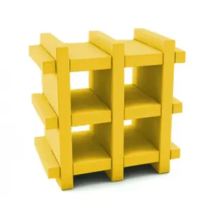 SLIDE bibliothèque MY BOOK 3X3 (Jaune - Polyéthylène)Vendu parmyareadesign