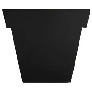 Slide Vase Étroit Il Vaso (Noir H 55 Cm - Polyéthylène)Vendu parmyareadesign
