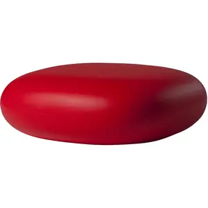 SLIDE pouf CHUBBY LOW (Rouge - Polyéthylène)Vendu parmyareadesign