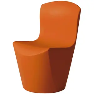 SLIDE set de 2 chaises ZOE (Orange - Polyéthylène) pas cher