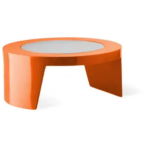 SLIDE table basse TAO (Orange brillant - Polyéthylène) pas cher