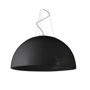 SLIDE lampe à suspension CUPOLE version laquée (Noir Ø 200 cm - Polyéthylène)
