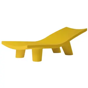 SLIDE chaise longue pour extérieur LOW LITA LOUNGE (Jaune - Polyéthylè... pas cher
