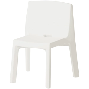 Slide Set De 2 Chaises Q4 (Blanc - Polyéthylène) pas cher