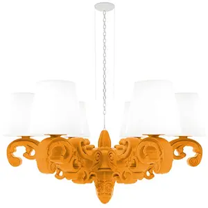 SLIDE lampe à suspension CROWN OF LOVE (Orange - Polyéthylène) pas cher