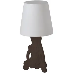 SLIDE lampe de table pour intérieur LADY OF LOVE (Chocolat / Gris - Polyéthylène) pas cher