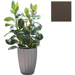Slide Vase Star H 59 Cm (Chocolat / Gris - Polyéthylène) pas cher