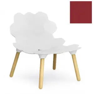 SLIDE fauteuil TARTA (Rouge brillant - polyuréthane et bois de hêtre)Vendu parmyareadesign