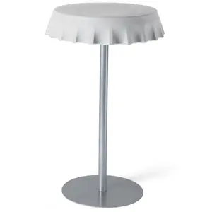 SLIDE table haute FIZZZ H 110 cm (Blanc lait - Polyéthylène et métal) pas cher