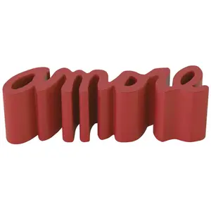 Comparateur de prix : Banc design Slide moderne Amore intérieur et extérieur Couleur: Rouge