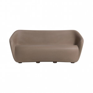 Slide - Canapé de jardin 2 places Reborn - Beige - Ecothylène recyclé - Designer ecoBirdy pas cher