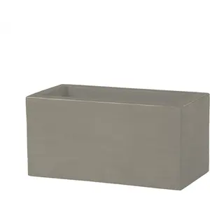 SLIDE vase QUADRA II 90 cm (Gris pigeon - Polyéthylène)