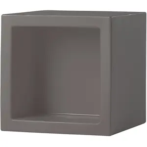 SLIDE élément modulaire OPEN CUBE 73 cm (Gris argille - Polyéthylène) pas cher