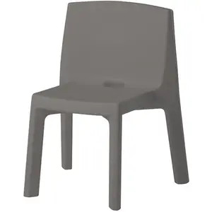 SLIDE set de 2 chaises Q4 (Gris argille - Polyéthylène) pas cher