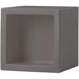 SLIDE élément modulaire OPEN CUBE 43 cm (Gris argille - Polyéthylène)Vendu parmyareadesign