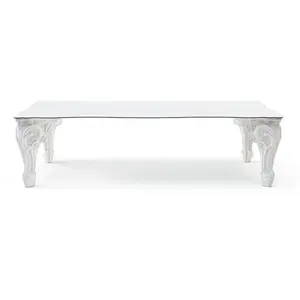 SLIDE table SIR OF LOVE (L 200 cm Blanc lait - Polyéthylène et HPL)Vendu parmyareadesign