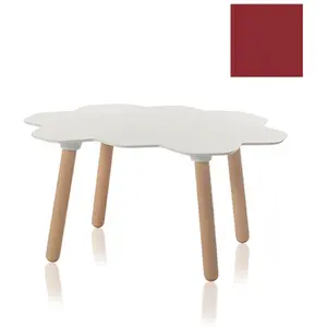 SLIDE table basse TARTA LOW TABLE (Rouge brillant - polyuréthane et bo... pas cher