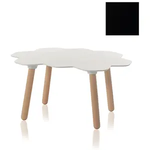 SLIDE table basse TARTA LOW TABLE (Noir brillant - polyuréthane et boi... pas cher