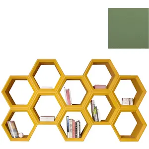 SLIDE bibliothèque HEXA (Vert mauve - Polyéthylène)Vendu parmyareadesign