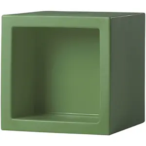 SLIDE élément modulaire OPEN CUBE 43 cm (Vert mauve - Polyéthylène)Vendu parmyareadesign