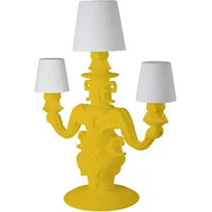 SLIDE lampadaire pour extérieur KING OF LOVE (Jaune - Polyéthylène) pas cher